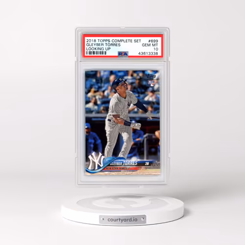 2018 Topps Complete Set #699 Gleyber Torres - Looking Up (PSA 10 GEM MINT)