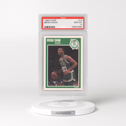 1989 Fleer #14 Brian Shaw (PSA 10 GEM MINT)