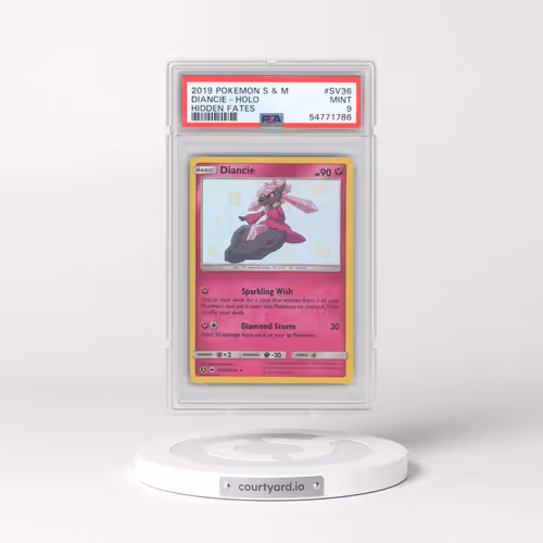 2019 Pokémon Sun & Moon Hidden Fates #SV36 Diancie - Holo (PSA 9 MINT)
