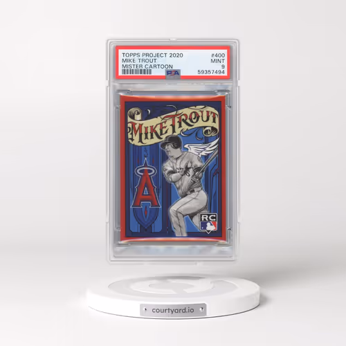 2020 Topps Project 2020 #400 Mike Trout/Mister Cartoon (PSA 9 MINT)