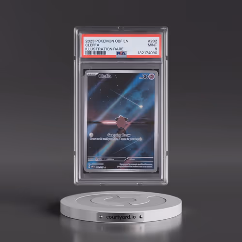 2023 Pokémon Obf EN-Obsidian Flames #202 Cleffa - Illustration Rare (PSA 9 MINT)