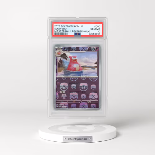 2023 Pokémon Sv2a-Pokemon 151 #080 Slowbro - Reverse Holo Master Ball (PSA 10 GEM MINT)