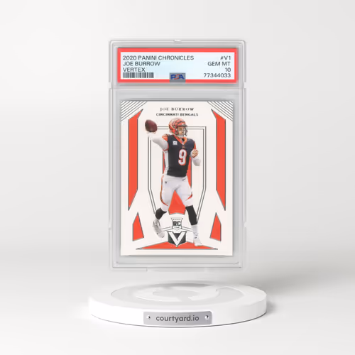 2020 Panini Chronicles Vertex #V1 Joe Burrow (PSA 10 GEM MINT)