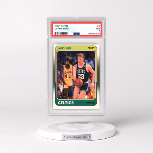 1988 Fleer #9 Larry Bird (PSA 7 NM)