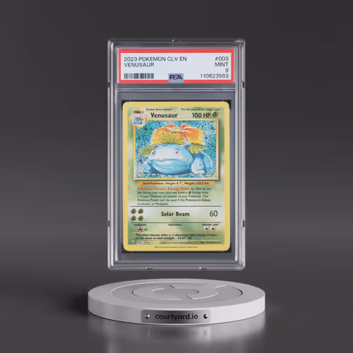 2023 Pokémon CLV-Trading Card Game Classic Venusaur & Lugia EX Deck #003 Venusaur (PSA 9 MINT)