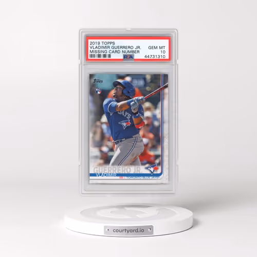 2019 Topps Vladimir Guerrero Jr. - Missing Card Number (PSA 10 GEM MINT)
