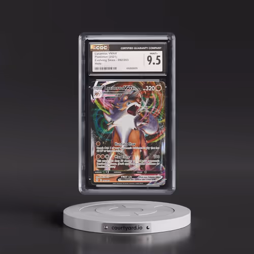 2021 Evolving Skies #092/203 Lycanroc VMAX - Holo (CGC 9.5 MINT+)