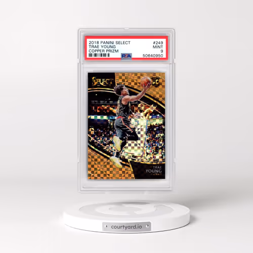 2018 Panini Select #249 Trae Young - Copper Prizm (PSA 9 MINT)