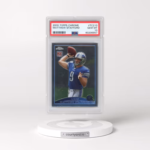 2009 Topps Chrome #TC210 Matthew Stafford (PSA 10 GEM MINT)