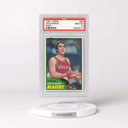 1981 Topps #87 Jim Paxson - West (PSA 10 GEM MINT)