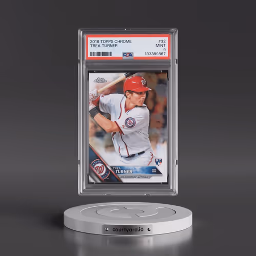 2016 Topps Chrome #32 Trea Turner (PSA 9 MINT)