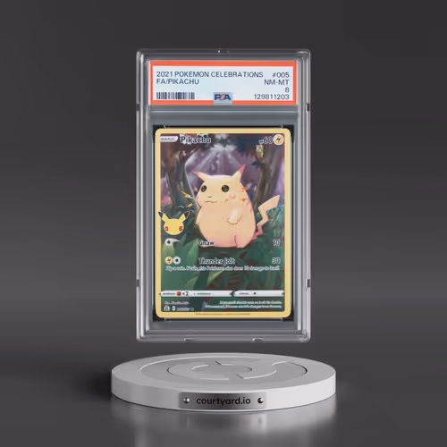 2021 Pokémon Celebrations #005 Pikachu - Full Art (PSA 8 NM-MT)