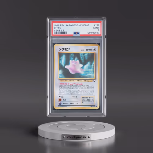 1998 Pokémon Vending #132 Ditto - Series II (PSA 9 MINT)