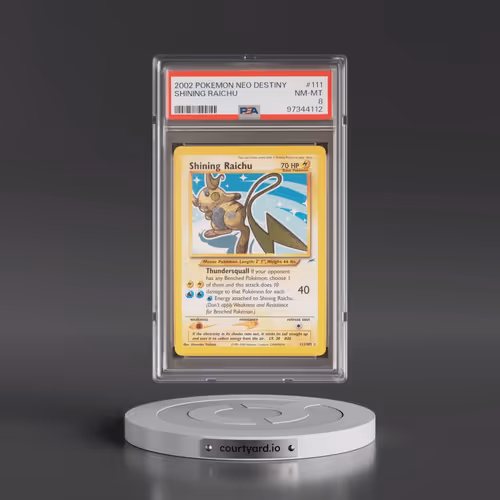 2002 Pokémon Neo Destiny #111 Shining Raichu - Holo (PSA 8 NM-MT)