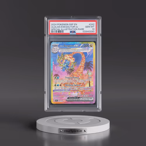 2024 Pokémon Ssp EN-Surging Sparks #242 Alolan Exeggutor EX - Holo Special Illustration Rare (PSA 10
