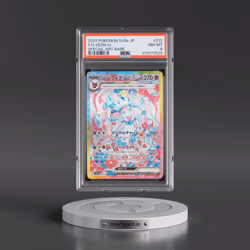 2024 Pokémon Sv8a-Terastal Fest EX #212 Sylveon EX - Holo Special Art Rare (PSA 8 NM-MT)