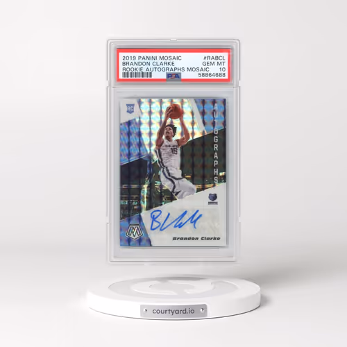 2019 Panini Mosaic Rookie Autographs Mosaic #RABCL Brandon Clarke (PSA 10 GEM MINT)