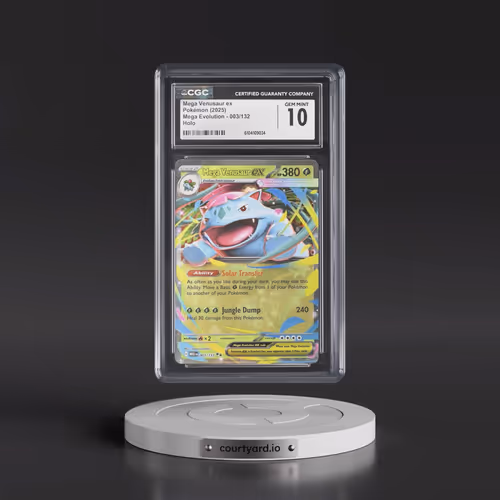 2025 Pokémon Meg EN-Mega Evolution #003 Mega Venusaur EX - Holo (CGC 10 GEM MINT)