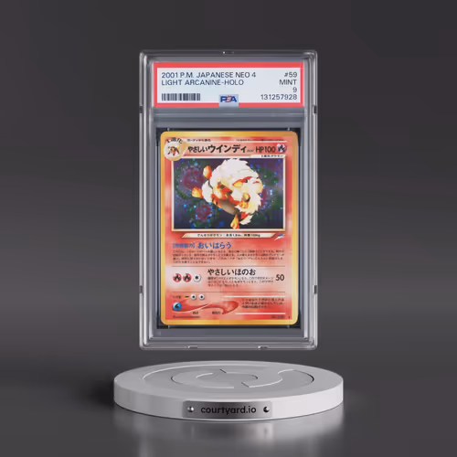 2001 Pokémon Neo 4 #59 Light Arcanine - Holo (PSA 9 MINT)
