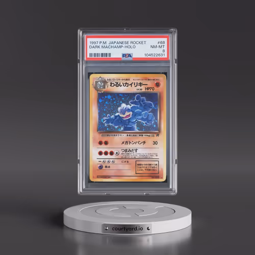 1997 Pokémon Rocket #68 Dark Machamp - Holo (PSA 8 NM-MT)