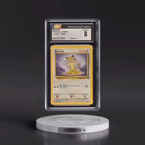 1999 Jungle #56/64 Meowth (CGC 8 NM-MT)