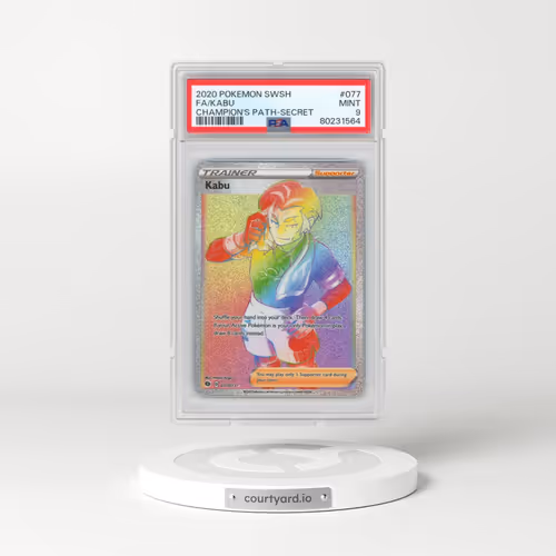 2020 Pokémon Sword & Shield Champion's Path #077 Kabu - Full Art Secret (PSA 9 MINT)