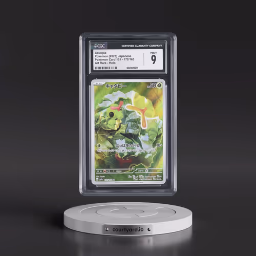 2023 Pokémon Card 151 #172/165 Caterpie - Art Rare Holo (CGC 9 MINT)