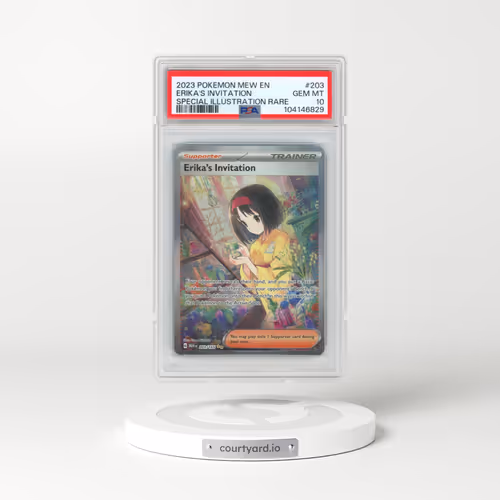 2023 Pokémon Mew EN-151 #203 Erika's Invitation - Special Illustration Rare (PSA 10 GEM MINT)