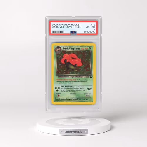 2000 Pokémon Rocket #13 Dark Vileplume - Holo (PSA 8 NM-MT)