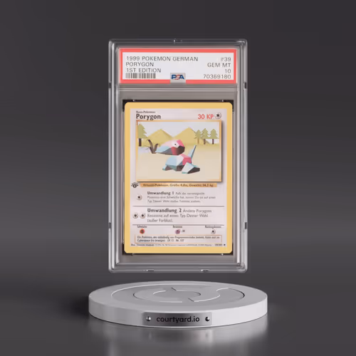1999 Pokémon #39 Porygon - 1st Edition (PSA 10 GEM MINT)