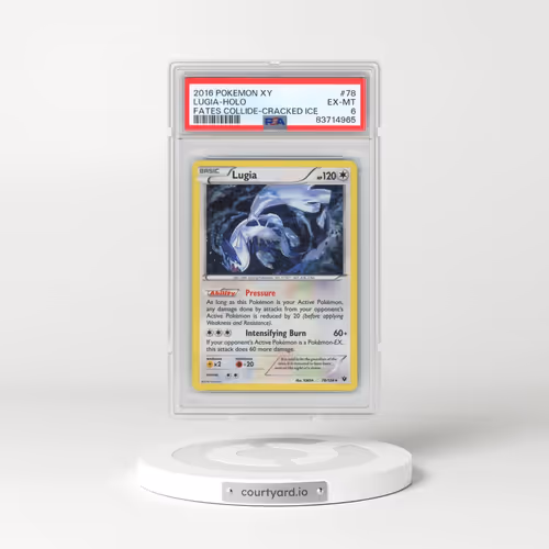 2016 Pokémon XY Fates Collide #78 Lugia - Holo Cracked Ice (PSA 6 EX-MT)