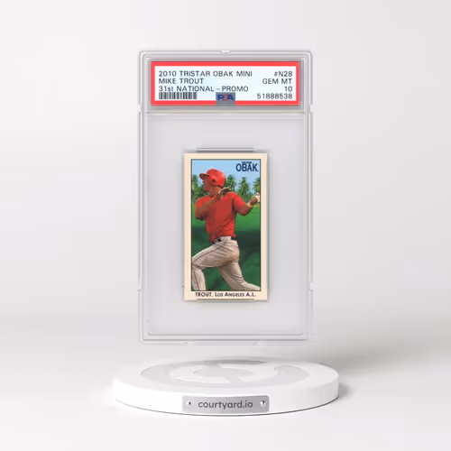 2010 Tristar Obak Mini 31st National-Promo #N28 Mike Trout (PSA 10 GEM MINT)