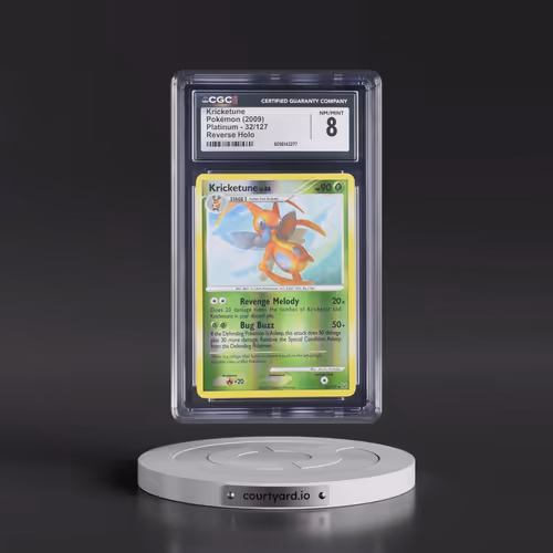 2009 Platinum #32/127 Kricketune - Reverse Holo (CGC 8 NM-MT)