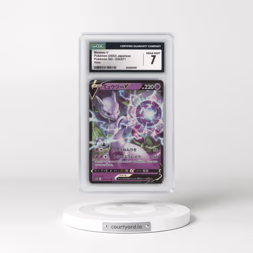 2022 Pokémon GO #030/071 Mewtwo V - Holo (CGC 7 NM)