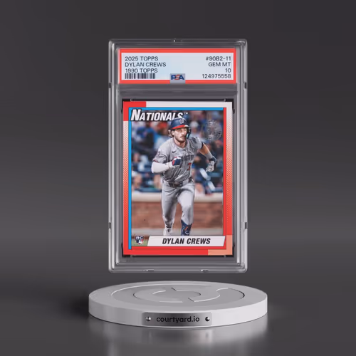 2025 Topps 1990 Topps Baseball #90B2-11 Dylan Crews - Series 2 (PSA 10 GEM MINT)