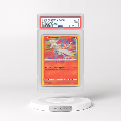 2021 Shining Fates #017 Reshiram - Full Art Holo (PSA 9 MINT)