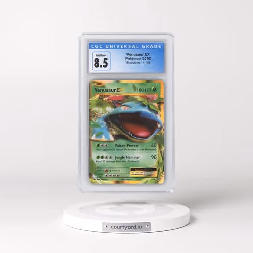 2016 Evolutions #1/108 Venusaur EX - Holo (CGC 8.5 NM-MT+)
