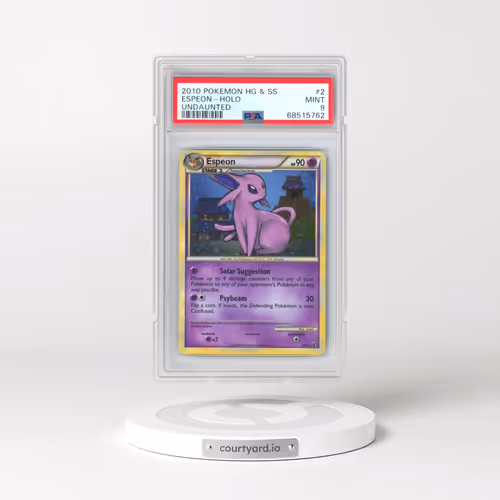 2010 Pokémon Heartgold & Soulsilver Undaunted #2 Espeon - Holo (PSA 9 MINT)