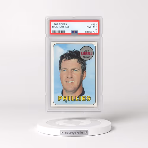1969 Topps #531 Dick Farrell (PSA 8 NM-MT)