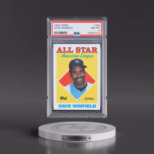 1988 Topps #392 Dave Winfield (PSA 8 NM-MT)