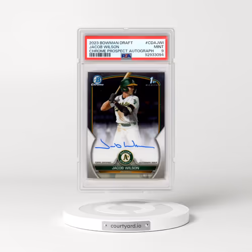 2023 Bowman Draft Chrome Prospect Autograph #CDAJWI Jacob Wilson (PSA 9 MINT)