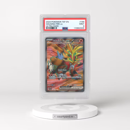 2024 Pokémon Tef EN-Temporal Forces #188 Gouging Fire EX - Holo Ultra Rare (PSA 9 MINT)