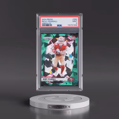 2024 Panini Prizm #383 Ricky Pearsall - Green Ice (PSA 9 MINT)