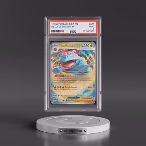 2025 Pokémon Meg EN-Mega Evolution #003 Mega Venusaur EX - Holo (PSA 9 MINT)