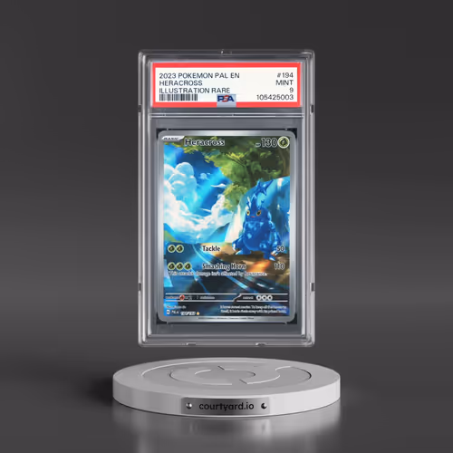 2023 Pokémon Pal EN-Paldea Evolved #194 Heracross - Illustration Rare (PSA 9 MINT)