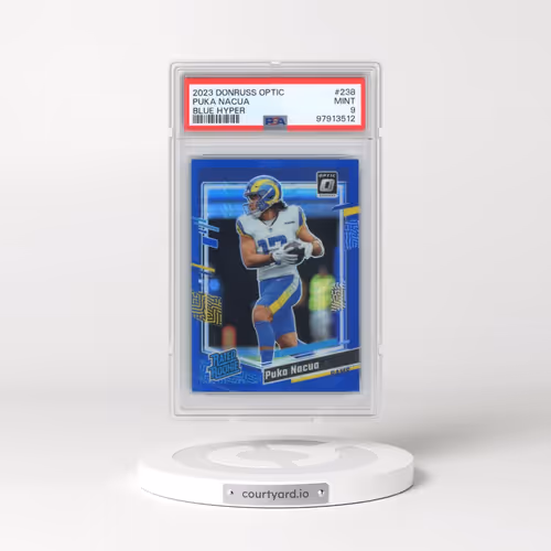 2023 Panini Donruss Optic #238 Puka Nacua - Blue Hyper (PSA 9 MINT)