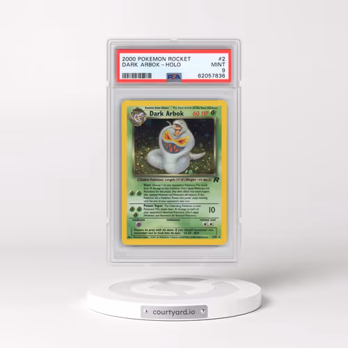 2000 Pokémon Rocket #2 Dark Arbok - Holo (PSA 9 MINT)