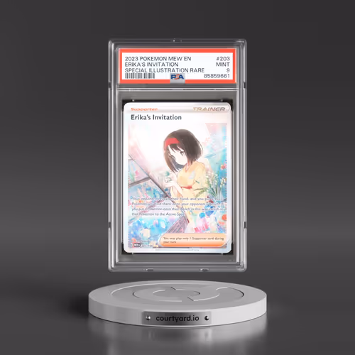 2023 Pokémon Mew EN-151 #203 Erika's Invitation - Special Illustration Rare (PSA 9 MINT)