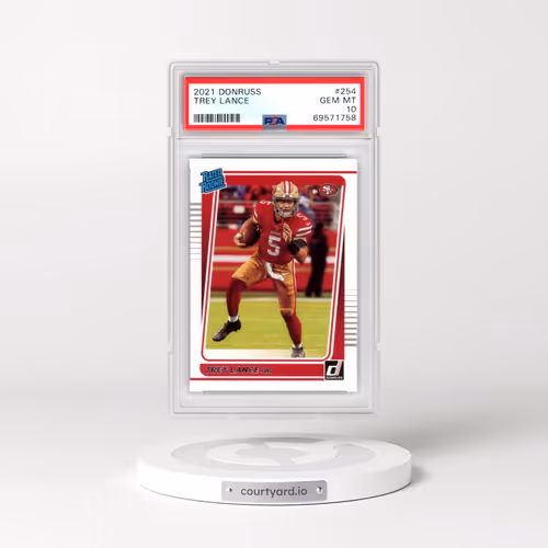 2021 Panini Donruss #254 Trey Lance (PSA 10 GEM MINT)