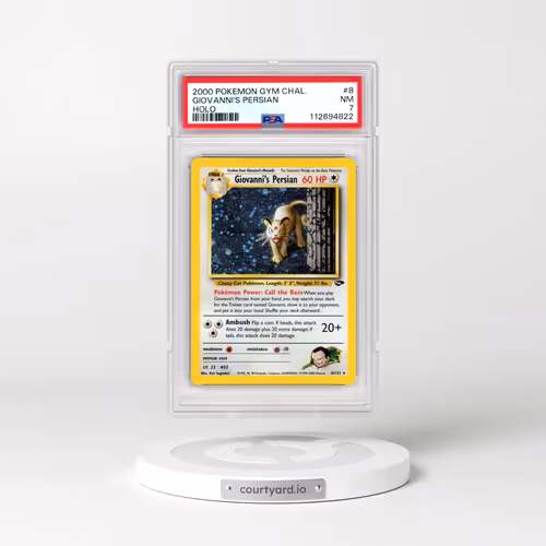 2000 Pokémon Gym Challenge #8 Giovanni's Persian - Holo (PSA 7 NM)